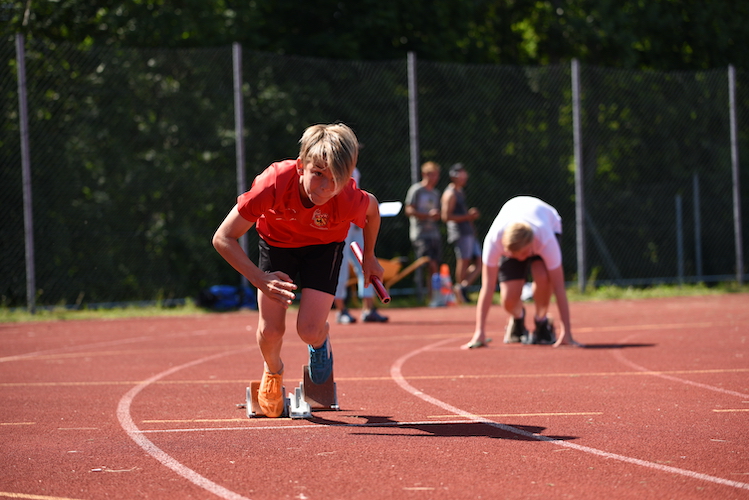 Start beim Staffellauf